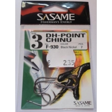 Anzois Sasame DH-Point Chinu nº3 F-930 Black Nickel 7 Pcs